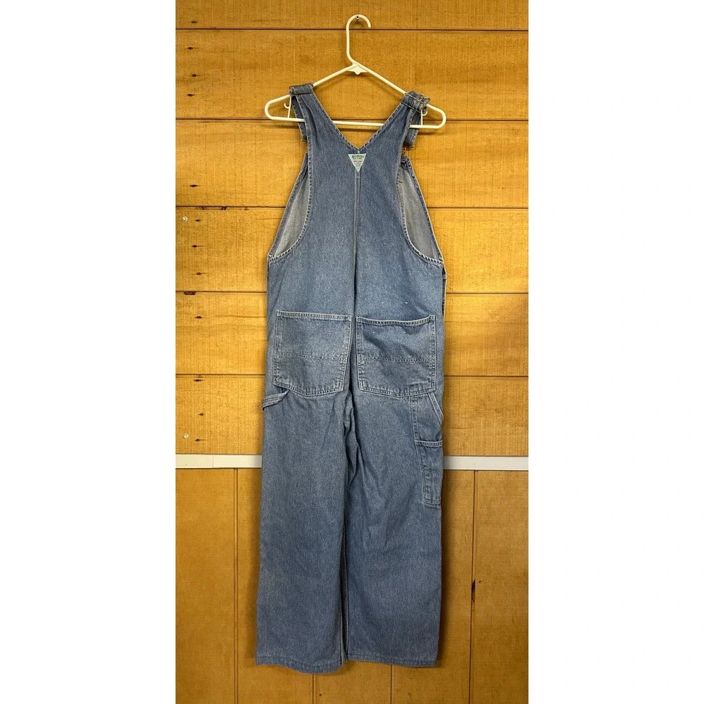 Vintage OshKosh Bgosh Vestbak Denim Overalls Mens 38x30 (27?)  Bibs Carpenter